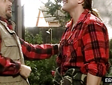 Lumberjack fucks his bride