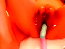 【驚愕!・必見!!】マンコに２本の電マ・アナルに１本の電マを挿入してクリトリスも電マ責め!!※イキ過ぎて痙攣してます。