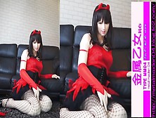 フィメールマスク動画68 ﾊﾛｳｨﾝ赤い悪魔っ娘02 Kigurumi Female Mask68 Halloween Red Devil　02