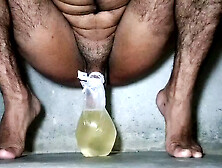 Shopper Pissing Drink Bottom Desi Cock