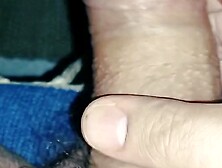 Large dry white dick masturbates and finishes not fast