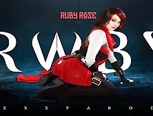 Busty Strawberry Blonde Maddy May As RWBY RUBY Gets Your Cock VR Porn