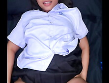 I get drilled in my school uniform by a white stranger and he sperm shot my face