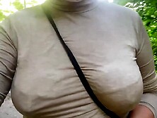 Ex-Wife flashing hooters outdoor nudity inside outside park