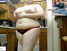 Aspen and FooT DaDy Play in the Kitchen.  two Camra XXX Live Show.