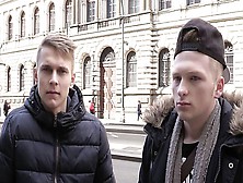 Bigstr - Czech Hunter - Two European Twinks Worship The Same D In Pov