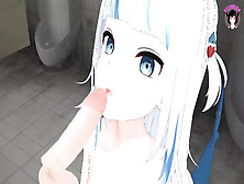 Vtuber Gura - Bj + Sperm In Mouth (3D Asian Cartoon)