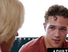 Adult Time - Busty Stepmother Dee Williams Caught Watching Porn Tries Gaping Anal With Big Dick Stepson