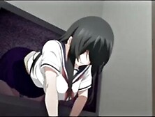 Cute anime girl blows a guy and sits on his hard cock