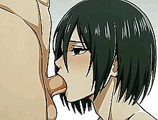 Mikasa From Shingeki No Kyojin Oral Sex Anime Animation