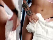 "Lesbians Kiss & Scissor in Intense Passionate Sex" - Black Girl on White Gal with Stunning Bodies! (Chanel Preston x Ho