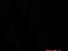 Leather domina binds sub and commands fucking