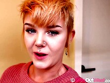 Sylvia Rose is a large titted playgirl with red hair who loves to masturbate at home