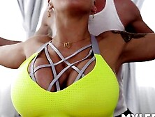 MYLF PASS - Glam girl with big boobs fucks with young stud in the gym