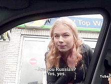 Russian teen 18 gets picked up and gets fucked for a free ride