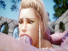 Monster Fucks A Blonde | 3D Hentai Uncensored