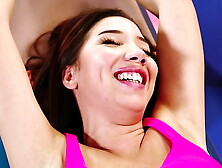 Italian Sweetie Layla Extreme SFW Tickling Challenge - Whore Giggles and Gets Her Feet Tickled by Talia Mint