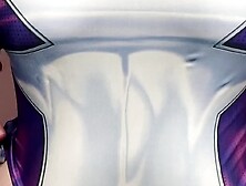 big beautiful woman in StarFire cosplay makes me worship her giant oily anus