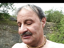 Old Pair Involves a Youthful Golden-haired Teen in a Impure 3some