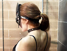 Hot Wife Sucked Her Lover in the Shower and Filmed It for Her Husband