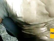 Public Masturbation: Airport Pee and Cum