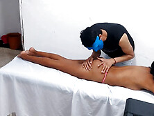 Medical buddies get steamy on the stretcher at the clinic