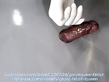 Super Tight Surgical Latex Glove Sperm Control Japanese Femdom Mistress