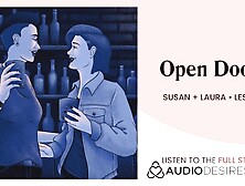 Sexed by a coworker I hate in a bar [audio] [f4f] [lesbian]