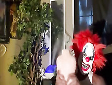 Scary Clown Tearing Up Pocket Snatch