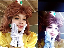 Princess Daisy Cosplayer Fizzory Cum Tribute