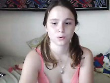 Sexy Petite Teen Fingering Her Tight Shaven Pussy