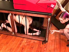 Domme Amai Liu Plays With Her Slave And Feeds Him Cum
