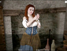 Gorgeous woman with big natural tits in a 3D uncensored visual novel