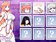 Waifu Hub [Hentai parody game PornPlay ] Ep. one Asuna Porn Couch casting
