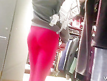 Pink Leggings White Shorts