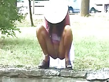 Pussy Flashing And Pissing In Public