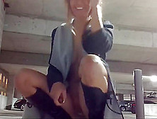 Hottie Bating In Public Parking Garage Part 2 - Avalonporn