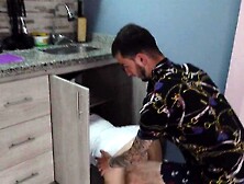 My stepmom will open up in the kitchen and I bang her (Antonella Jones)