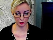 Blonde German Amateur Milf Luxvanessa Takes Off Bra Under Blouse On Webcam