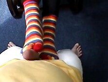 Milf sockjob cum