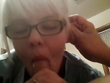 Engulfing Step Dad's Strapon And Swallowing His Cum