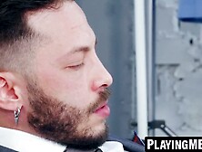 Playingmen. Com - John Brachalli's Thick Cock Pounded By Suited Javi Gray