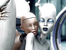 Alien.  Futanari Android bangs captured alien whore in all holes! 3dx Futa Animated Sex tape