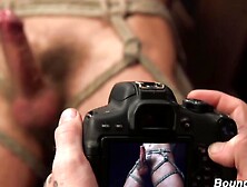 Boy Bound Hard Cock Begs For Cum