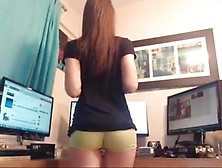 Shemale With Perfect Ass,  Tshirt And Shorts