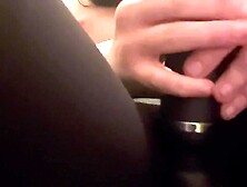Uncut amateur trans female toy masturbation and pee play