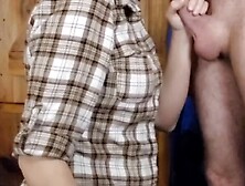 COLLEGE girl let's me cum on her tongue