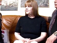 Grandma's Old Granny Swinger Party - Amateur Threesome with Teen & Grandpa