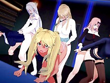 Hentai 3D And Car Toon - Orgy With Marin,  Yamada,  Hibiki,  Nobara,  Emilia And Ichika