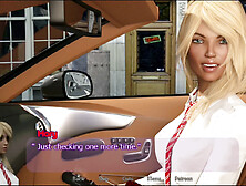 Novice blonde teen in a wild hentai visual novel adventure